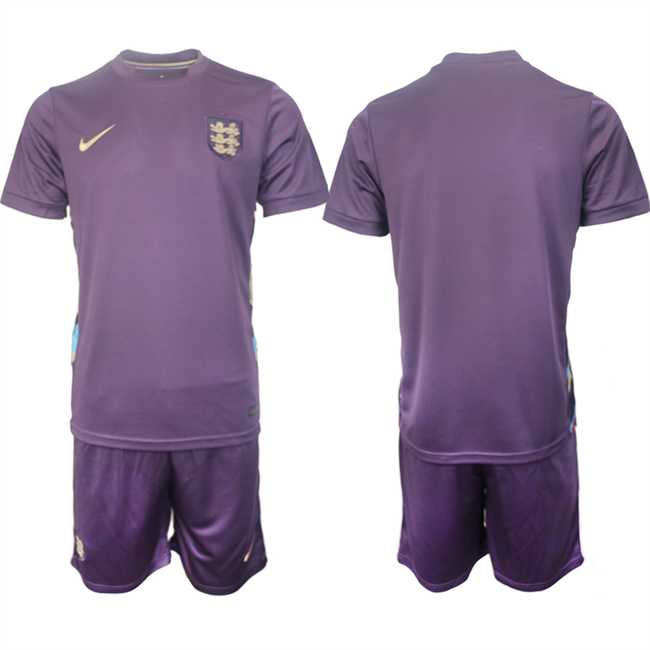 Men's England Blank 2024-25 Purple Away Soccer Jersey Suit,We sell and wholesale Men's England Blank 2024-25 Purple Away Soccer Jersey Suit on line form chian!